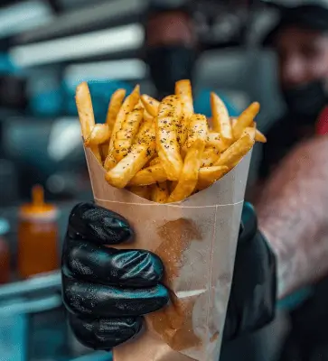 Crispy finger fries from Nexus Point Café